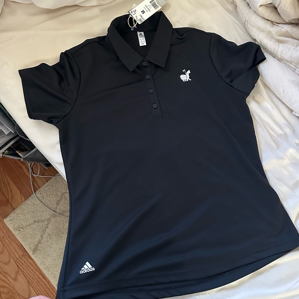 Talamore Adidas Short Sleeve Black Polo M Women